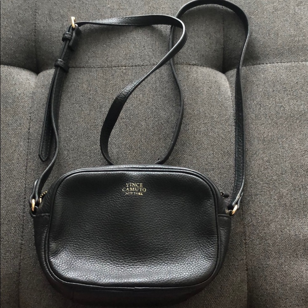Vince Camuto Black and Gold Crossbody